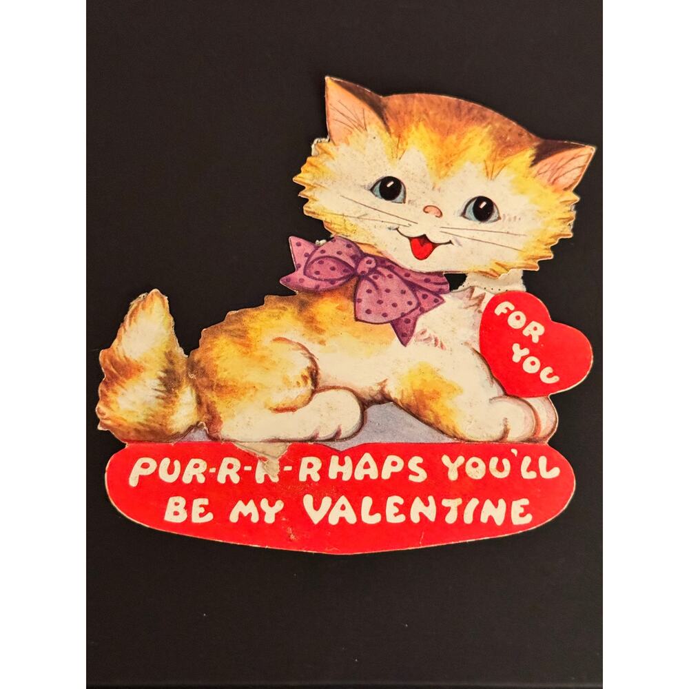 Vintage Valentine’s Day Cards (used) Lot of 5 - Picture 7 of 10